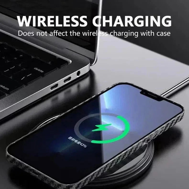 Carbon Fiber Texture Hard Slim Case for iPhone 11 Pro Max