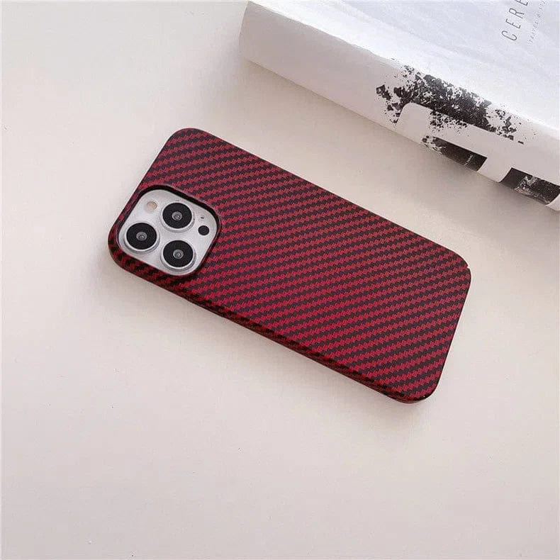 Carbon Fiber Texture hard slim Case for iPhone Back Cases