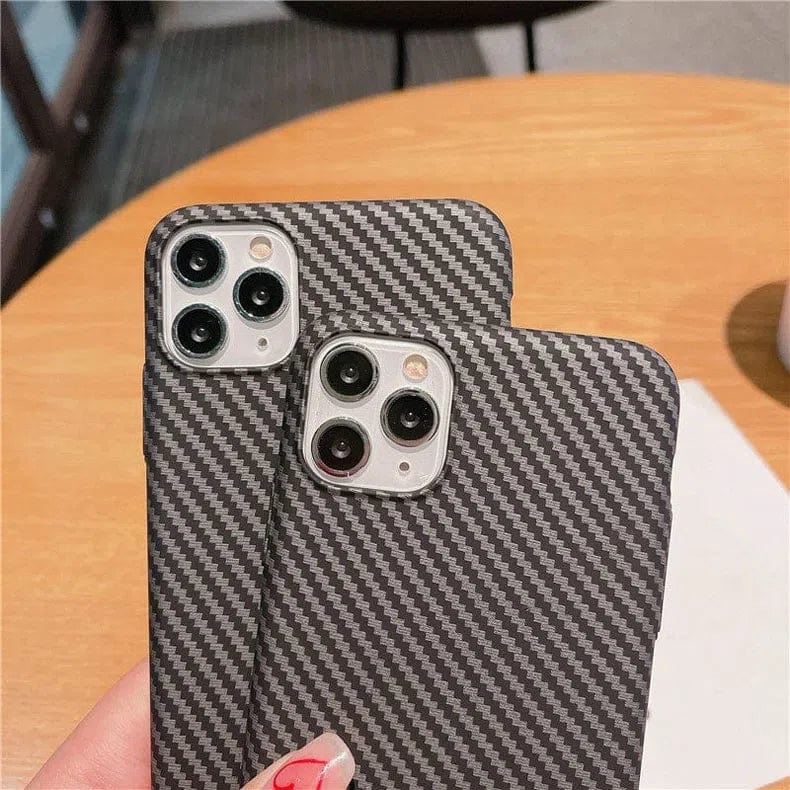 Carbon Fiber Texture hard slim Case for iPhone Back Cases