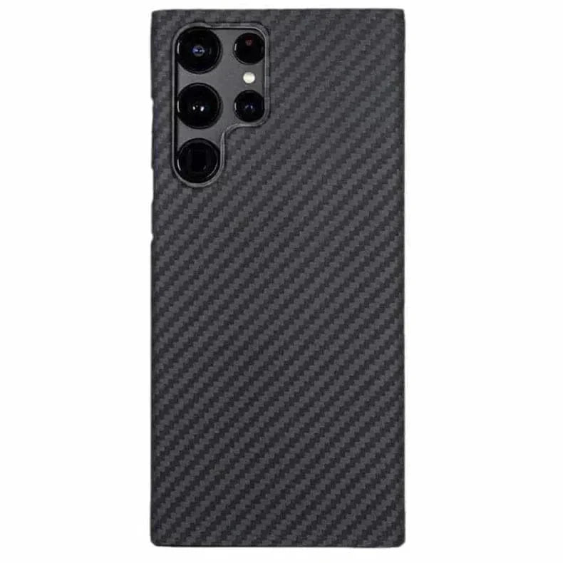 Carbon Fiber Texture Soft Coating Hard Case for Samsung S23 Plus