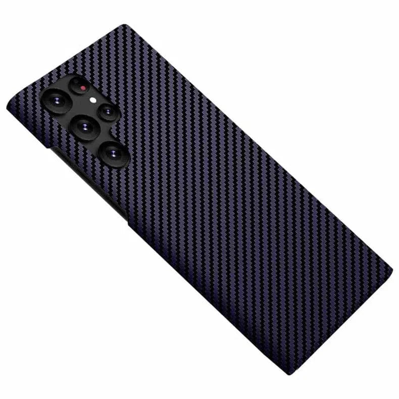 Carbon Fiber Texture Soft Coating Hard Case for Samsung S23 Plus