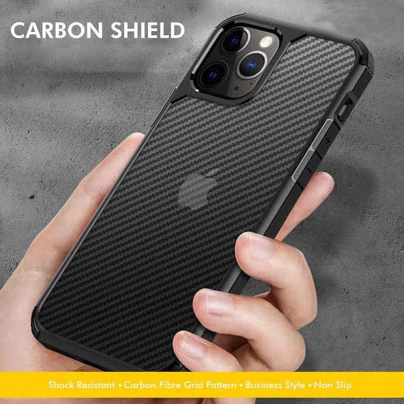 Carbon Style Super Strong Case for iPhone Back Cases