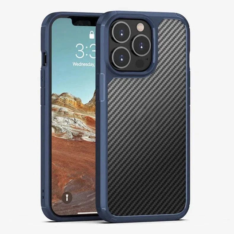 Carbon Style Super Strong Case for iPhone Back Cases