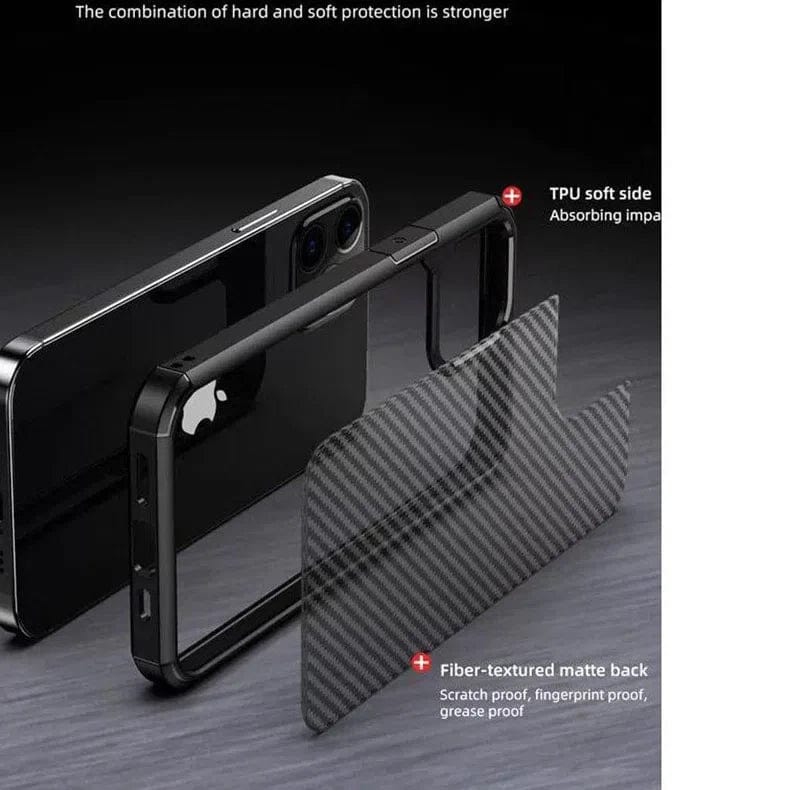 Carbon Style Super Strong Case for iPhone Back Cases