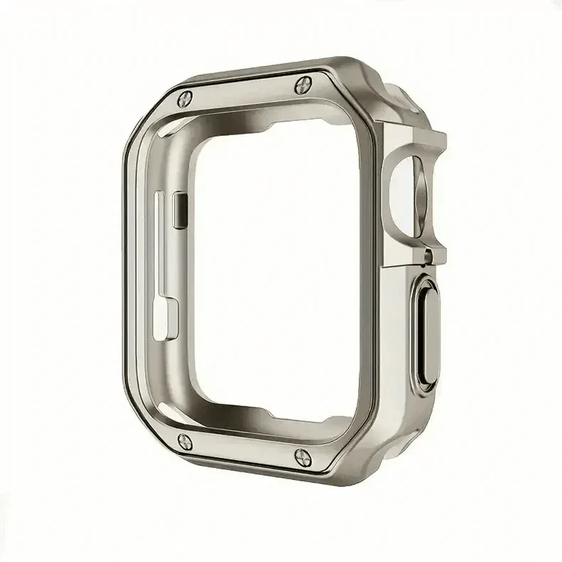 Luxury Armor 360 Degree Soft Body Bumper for Apple Watch Ultra 49mm Ultra 49mm natural-titanium Cases & Covers