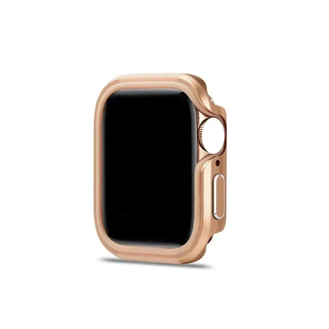 Aluminum Alloy Metal Armor frame Cover for Apple Watch 42mm S10 42mm Series 10 gold Cases & Covers