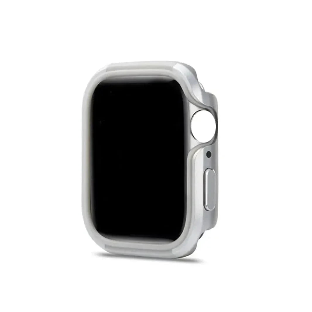Aluminum Alloy Metal Armor frame Cover for Apple Watch 42mm S10 42mm Series 10 silver Cases & Covers