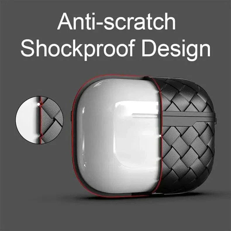 Weave Breathable Matte Soft Grid Cover for Airpods 3 Airpods 3 black Cases & Covers