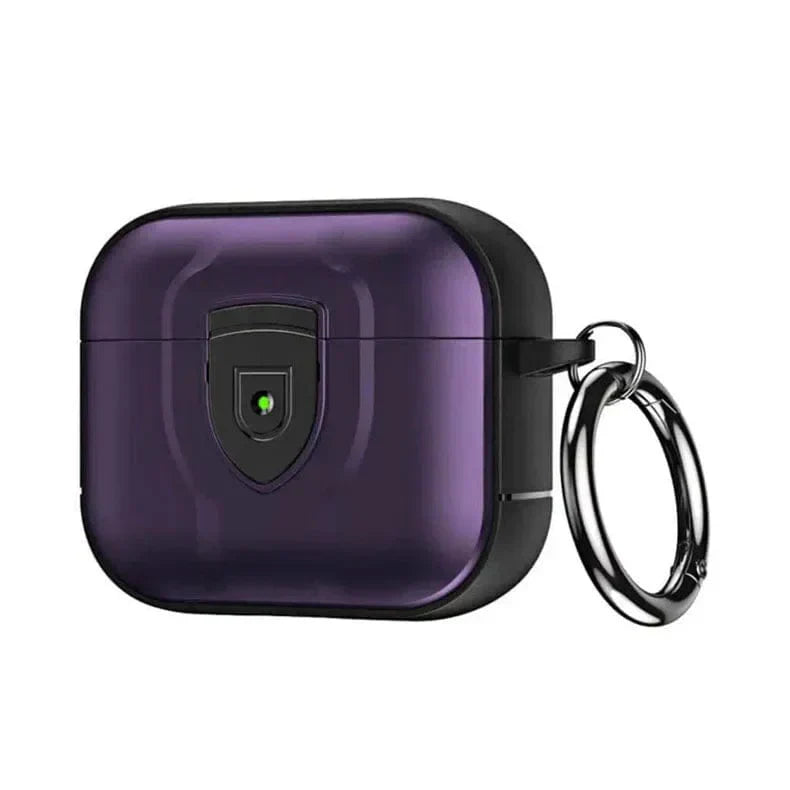 Hybrid TPU PC Lock Clip Cover for Airpods Pro | Pro 2 Airpods Pro | Pro 2 Deep Purple