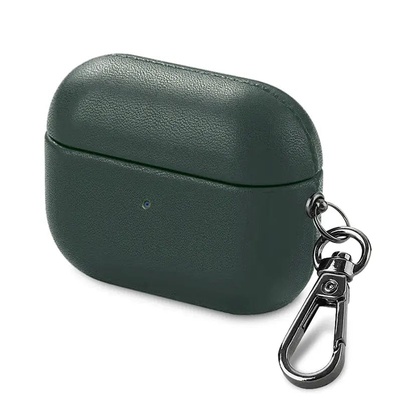 PU Leather Dual Layer Hard Cover for Airpods Pro | Pro 2 Airpods Pro | Pro 2 midnight-green
