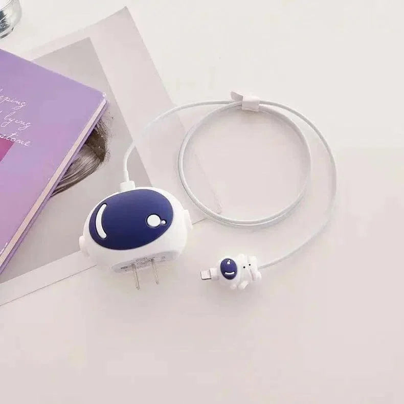 3D Silicone Cover with Spiral for Apple Adapter 18-20W