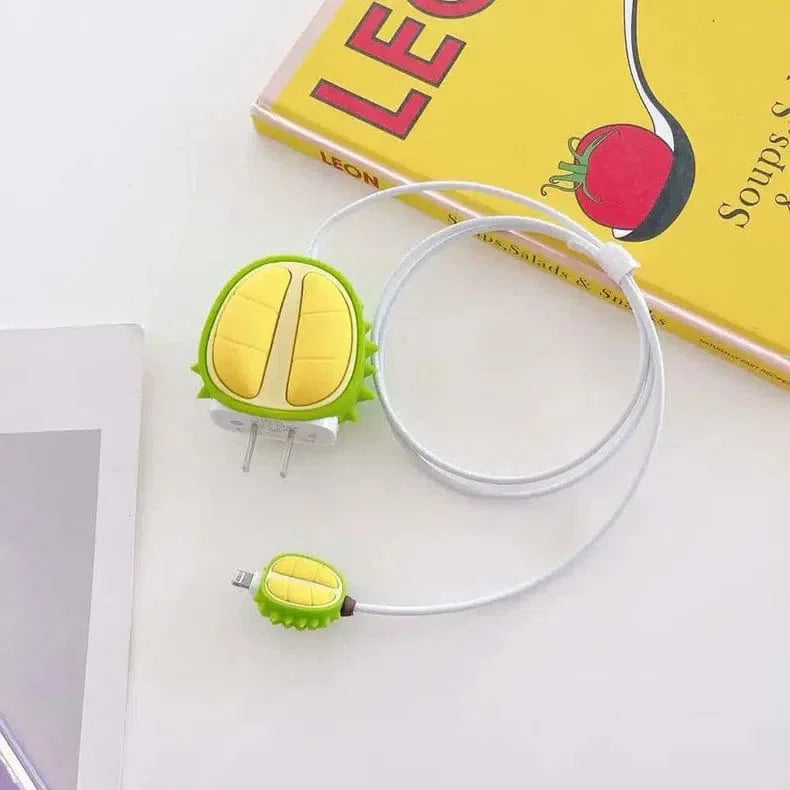 3D Silicone Cover with Spiral for Apple Adapter 18-20W