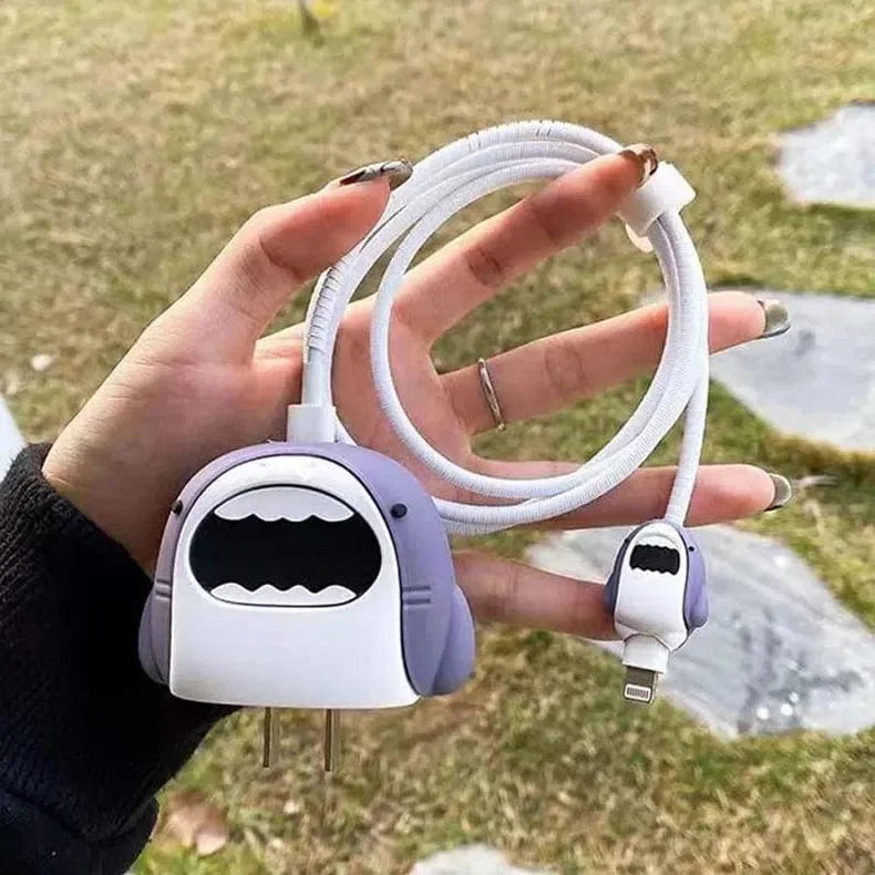 3D Silicone Cover with Spiral for Apple Adapter 18-20W