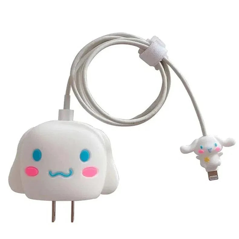 3D Silicone Cover with Spiral for Apple Adapter 18-20W