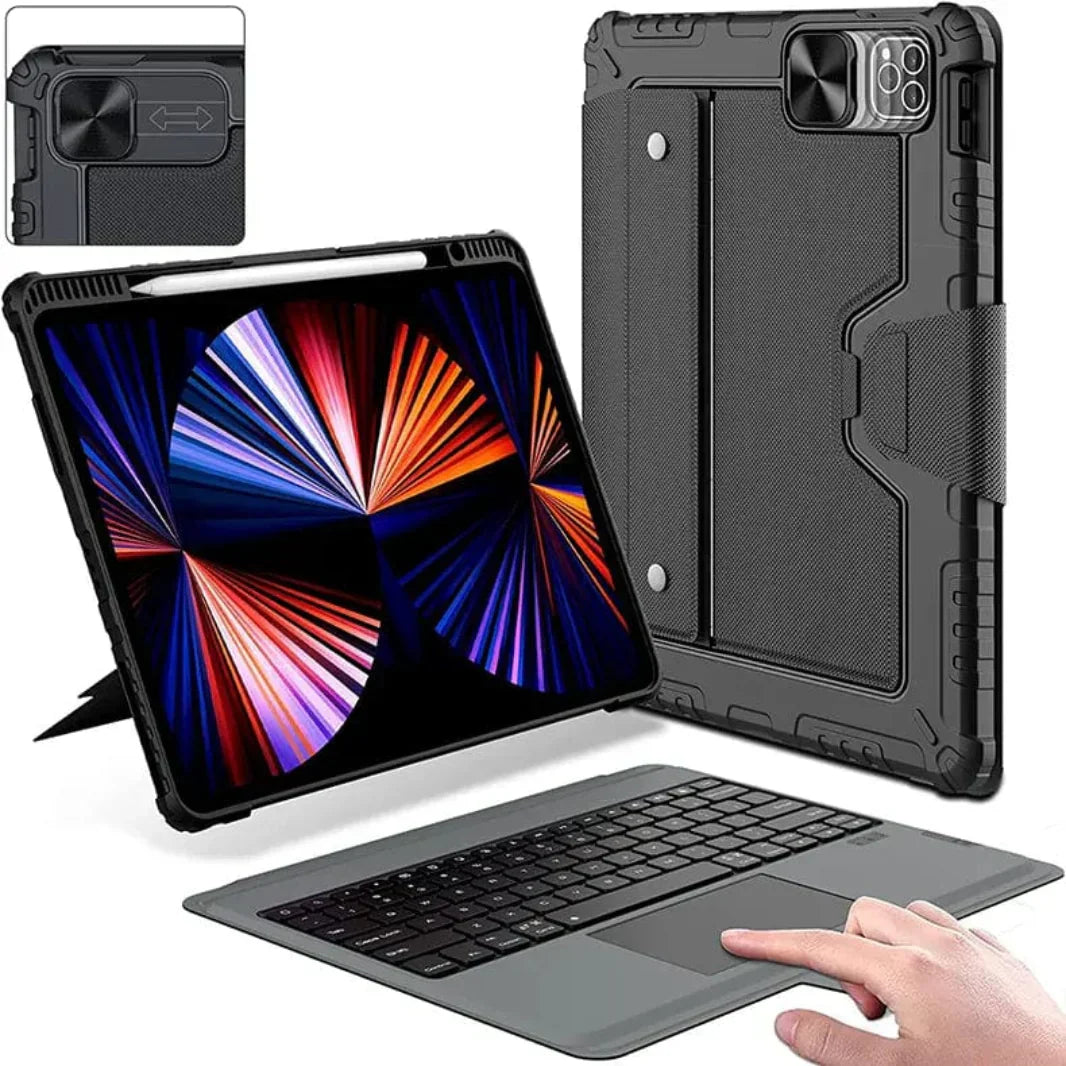 NILLKIN Bluetooth Keyboard Smart Cover for iPad Pro 3 | Pro 4 | Pro 5 M1 | Pro 6 M2 (12.9-inch)