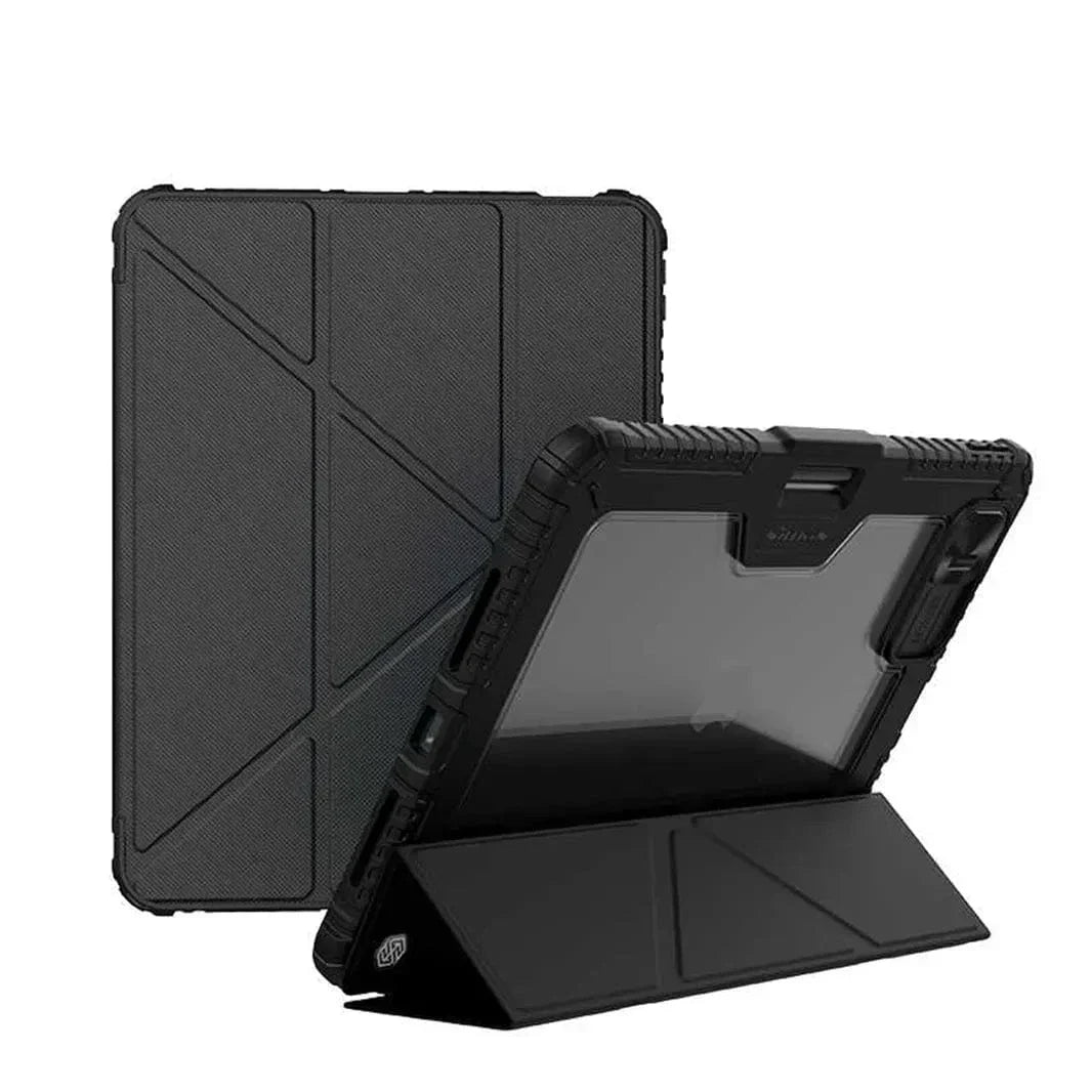 Nillkin Multi Angle Folding Faux Leather Pencil Holder Covers for iPad Pro 5 M4 (2024) (11-inch)