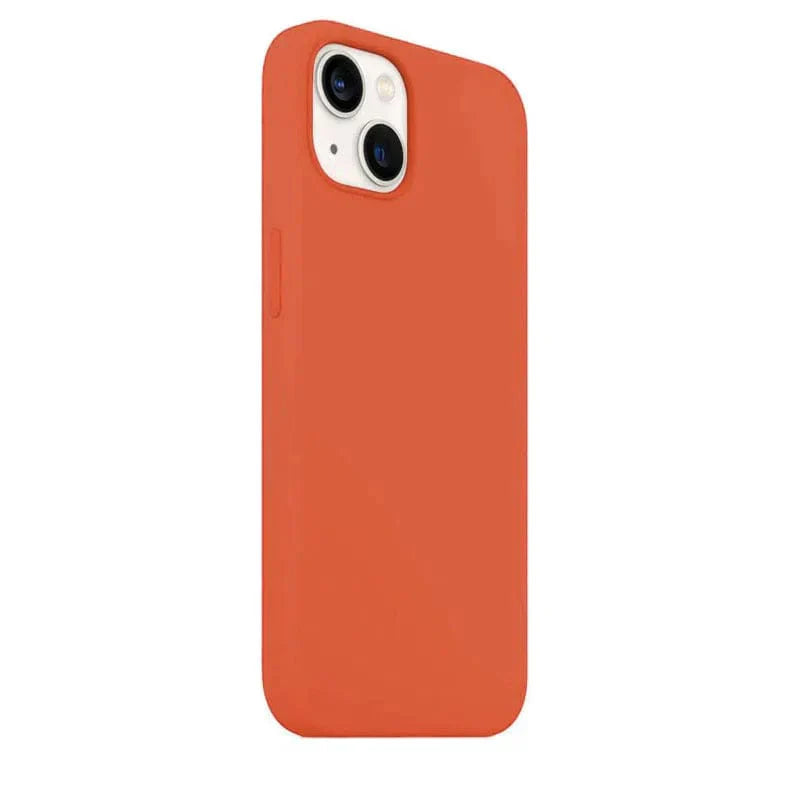 Liquid Silicone inner microfiber Case for iPhone 13 Pro Max iPhone 13 Pro Max dull-orange Cases & Covers
