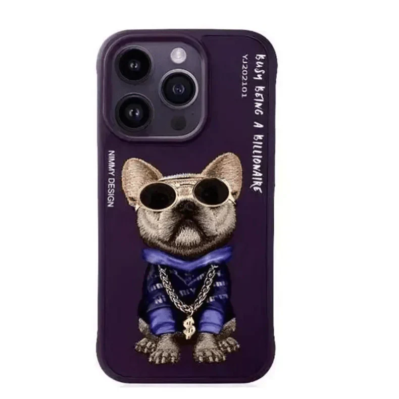 Nimmy 3D Embroided Hard Case for iPhone 16 Cases & Covers