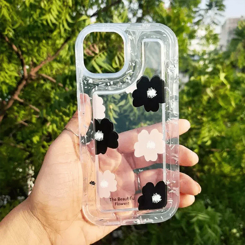 Floral Print Clear Soft Case for iPhone 13 Pro Max iPhone 13 Pro Max The Beautiful Flower Cases & Covers