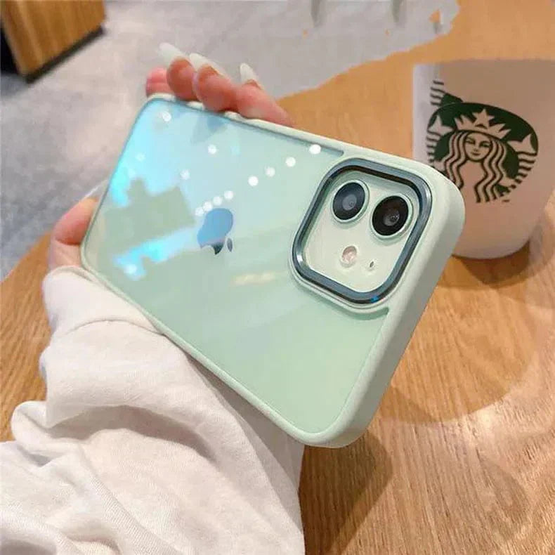 Metal Keys Magsafe Hard Back Soft Edge Case for iPhone 15 Plus iPhone 15 Plus without magsafe mint-green Cases & Covers