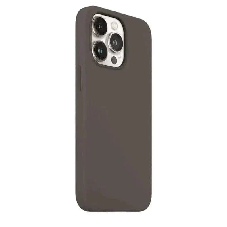 Liquid Silicone inner microfiber Case for iPhone 12 | 12 Pro iPhone 12 | 12 Pro brownish-grey Cases & Covers