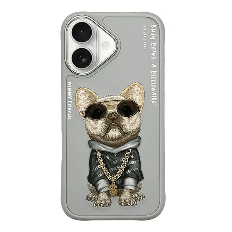 Nimmy 3D Embroided Hard Case for iPhone 16 Pro Max Cases & Covers