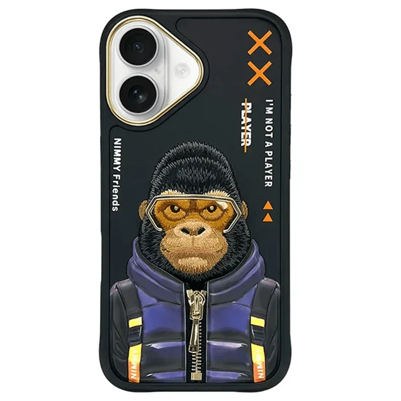 Nimmy 3D Embroided Hard Case for iPhone 16 Pro Max Cases & Covers