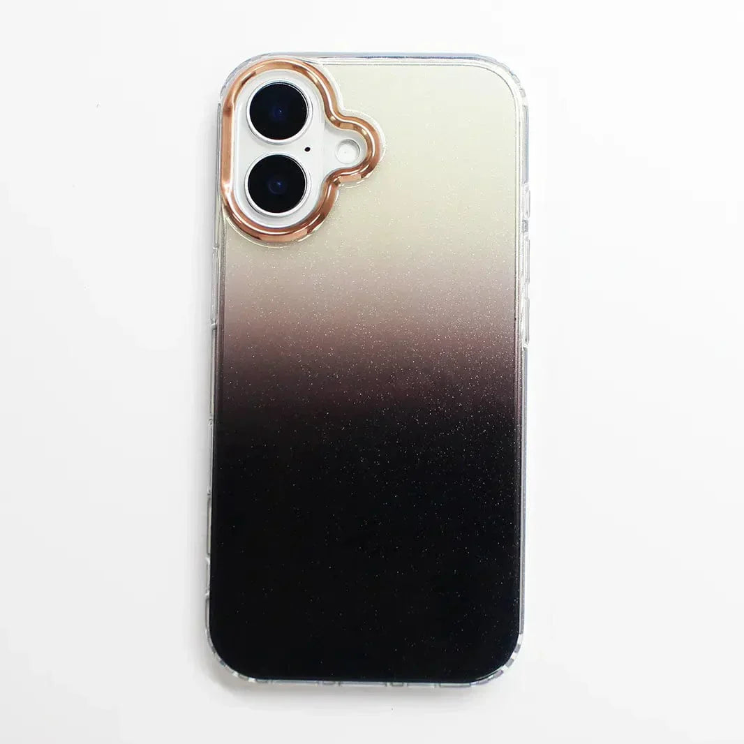 Fashion Bling Glitter Translucent Case for iPhone 16 Plus iPhone 16 Plus gradient-black Cases & Covers