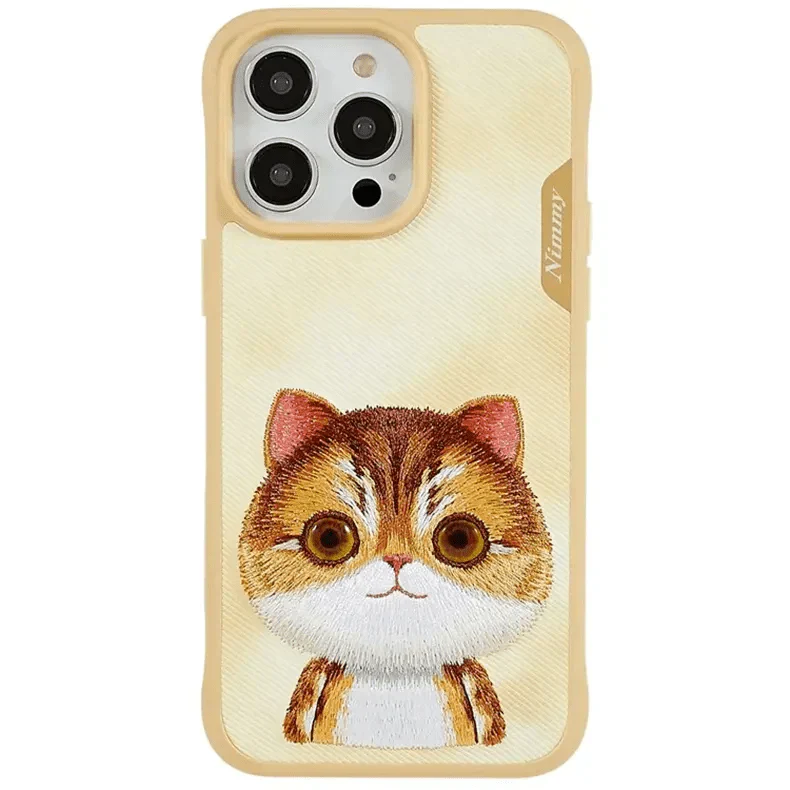 Nimmy 3D Embroided Hard Case for iPhone 16 Pro Max iPhone 16 Pro Max Big Eyes Cases & Covers