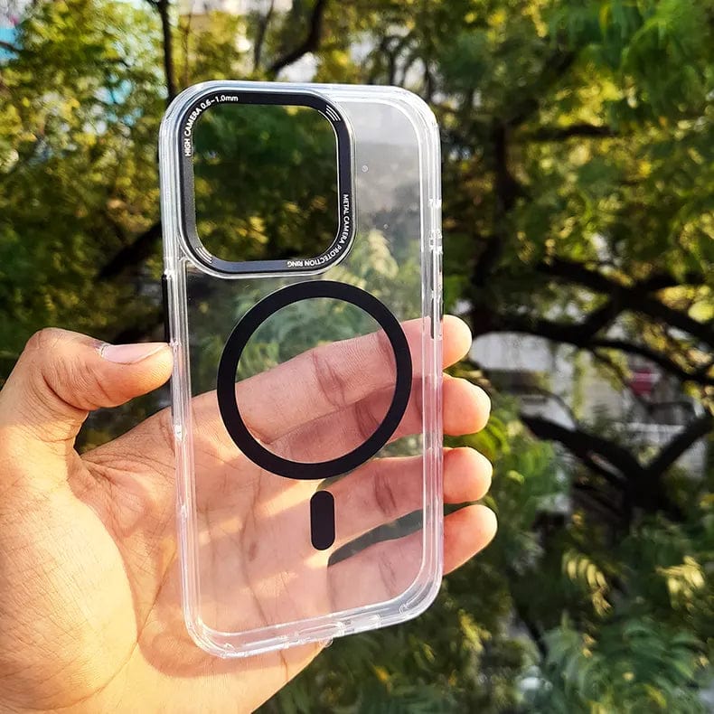 Lens Protection Frame Magsafe Case for iPhone 16 Plus iPhone 16 Plus Black with magsafe Cases & Covers