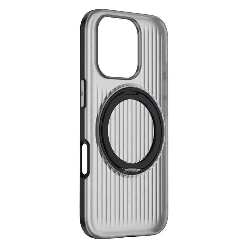 Fluted Texture Magnetic Kickstand Matte Case for iPhone 16 Plus Cases & Covers