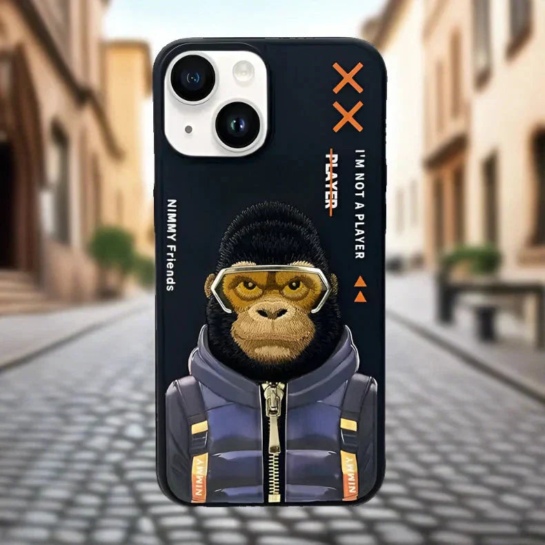 Nimmy 3D Embroided Hard Case for iPhone 16 Pro Max iPhone 16 Pro Max Gorilla Cases & Covers