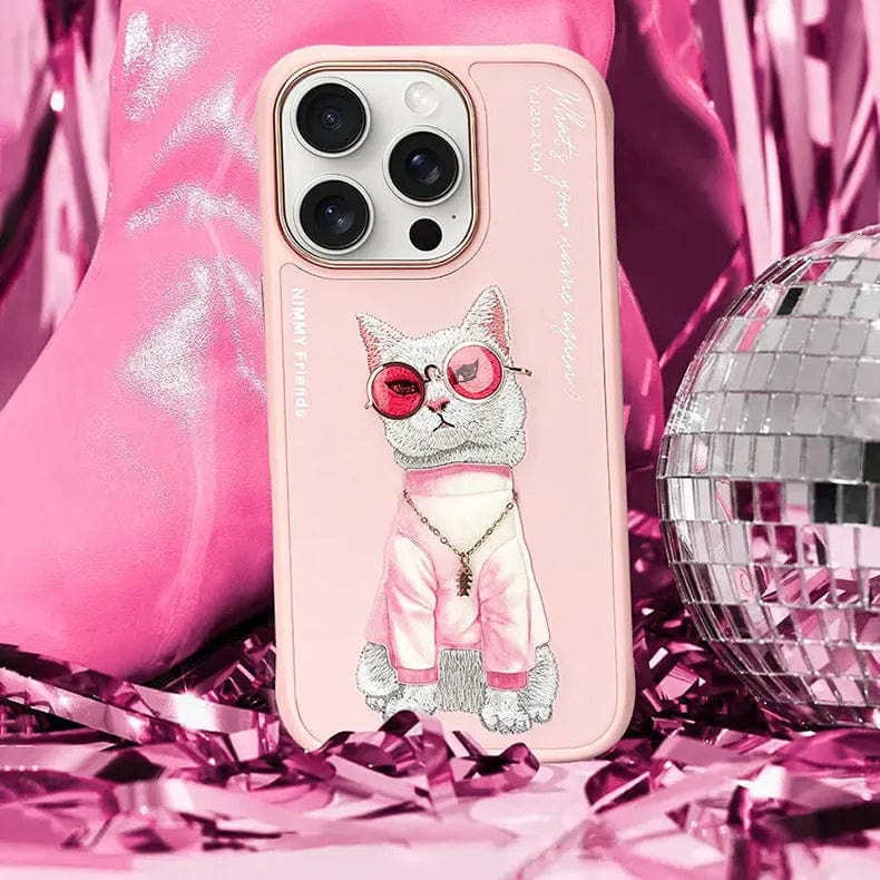 Nimmy 3D Embroided Hard Case for iPhone 16 Cases & Covers