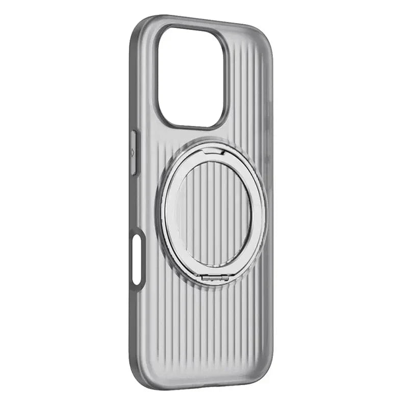 Fluted Texture Magnetic Kickstand Matte Case for iPhone 16 Plus Cases & Covers