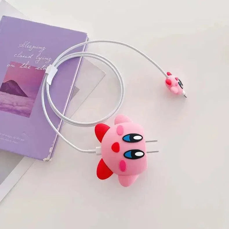 3D Silicone Cover with Spiral for Apple Adapter 18-20W