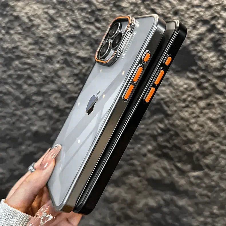 Lens Bracket Kickstand Function Hard Case for iPhone 15 Pro Max Cases & Covers