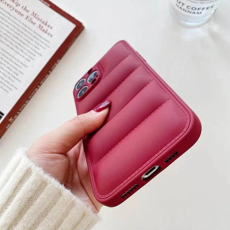 Puffer Pattern Soft TPU Case for iPhone 12 Cases & Covers