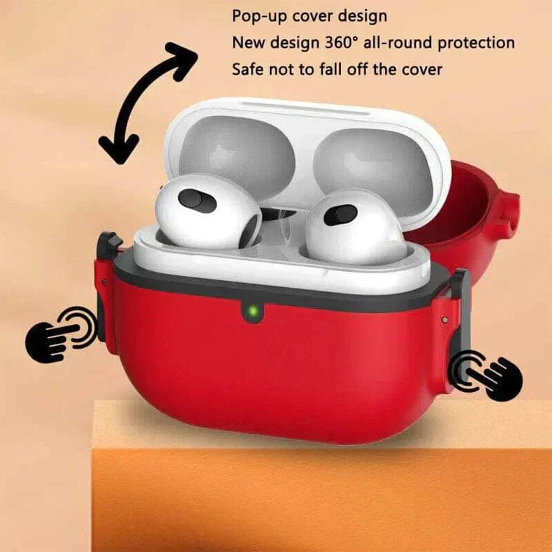 PC Silicone coated Side Lock Cover for Airpods Pro | Pro 2