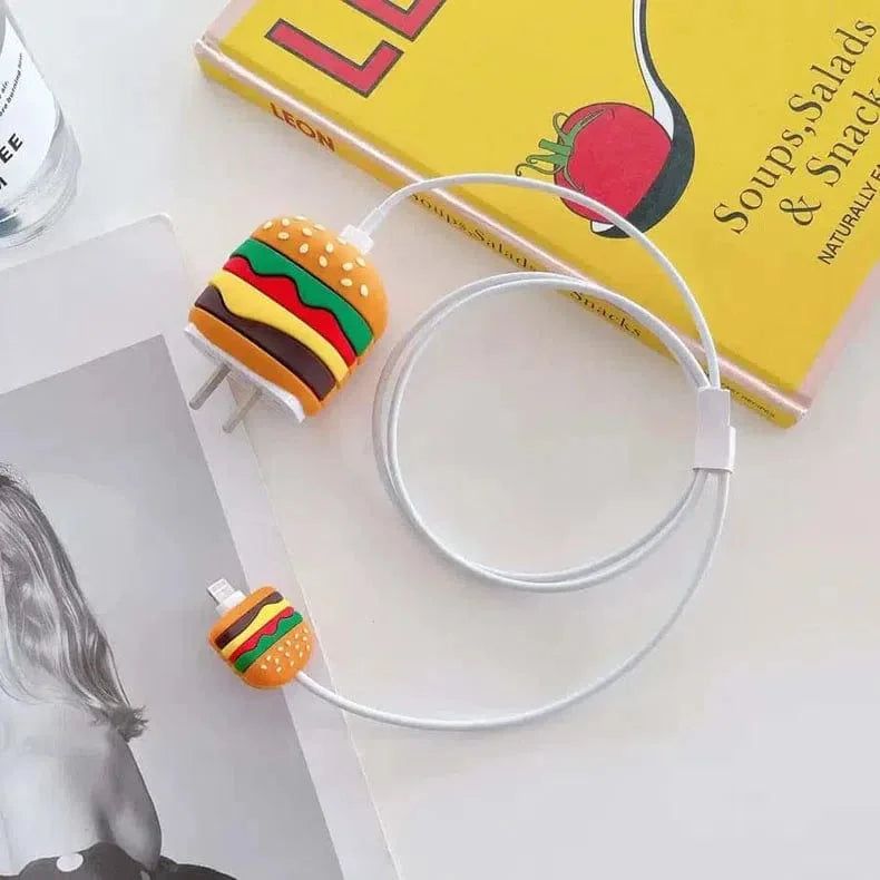 3D Silicone Cover with Spiral for Apple Adapter 18-20W