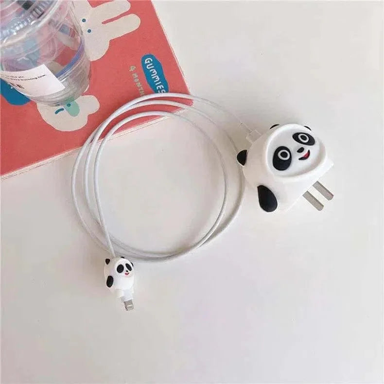 3D Silicone Cover with Spiral for Apple Adapter 18-20W