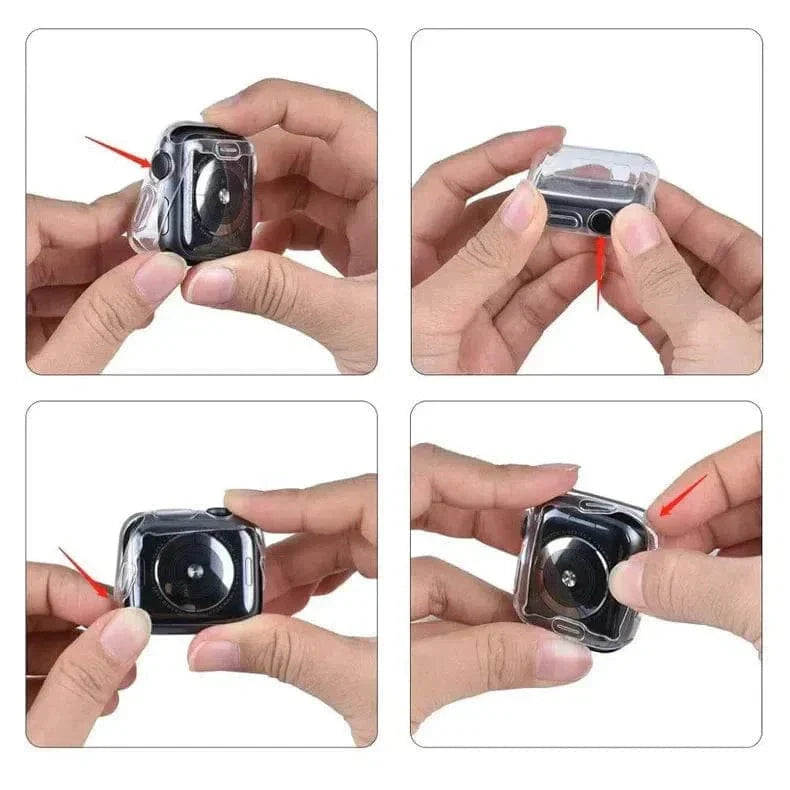 Transparent Soft Full Body Cover for Apple Watch 42mm Cases & Covers