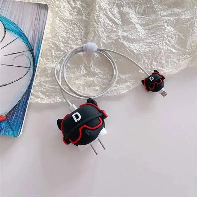 3D Silicone Cover with Spiral for Apple Adapter 18-20W