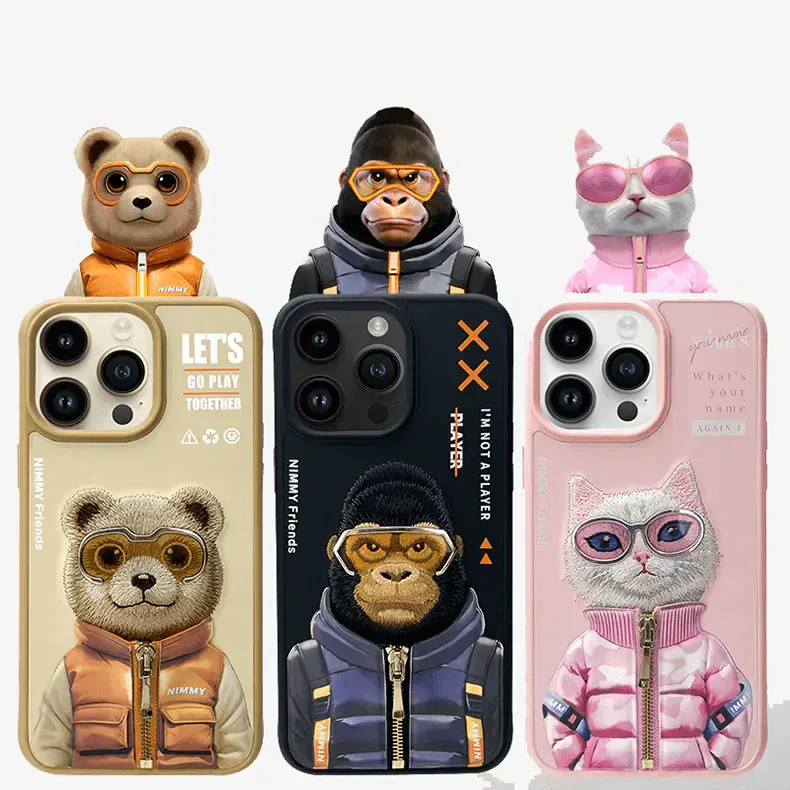 Nimmy 3D Embroided Hard Case for iPhone 16 Pro Cases & Covers