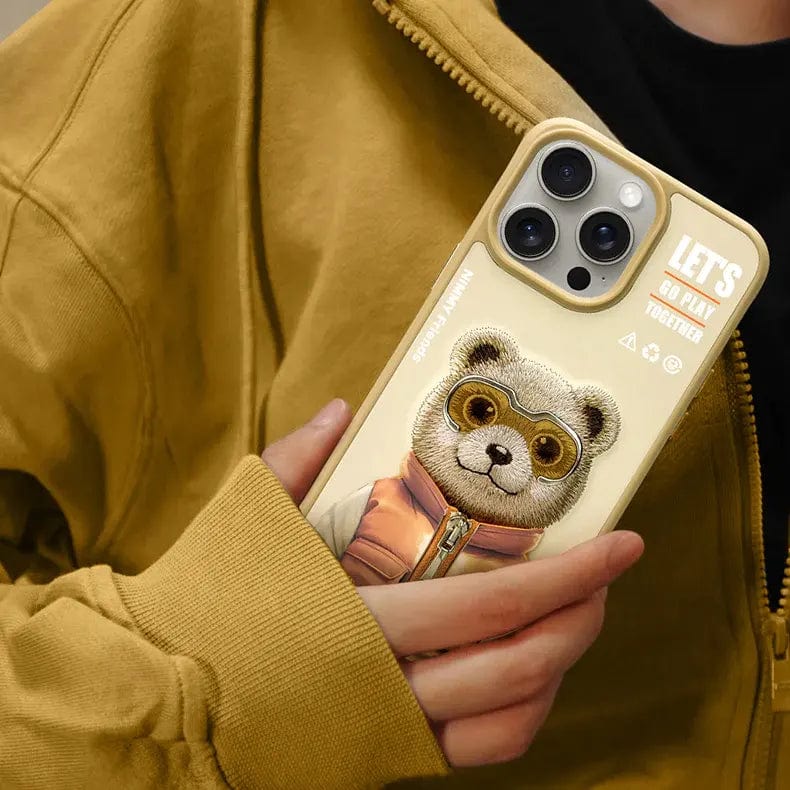 Nimmy 3D Embroided Hard Case for iPhone 16 Pro Max Cases & Covers