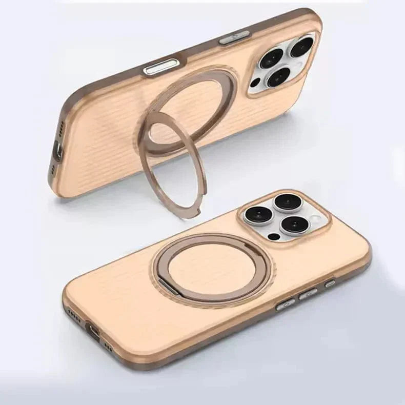 Fluted Texture Magnetic Kickstand Matte Case for iPhone 16 Plus Cases & Covers