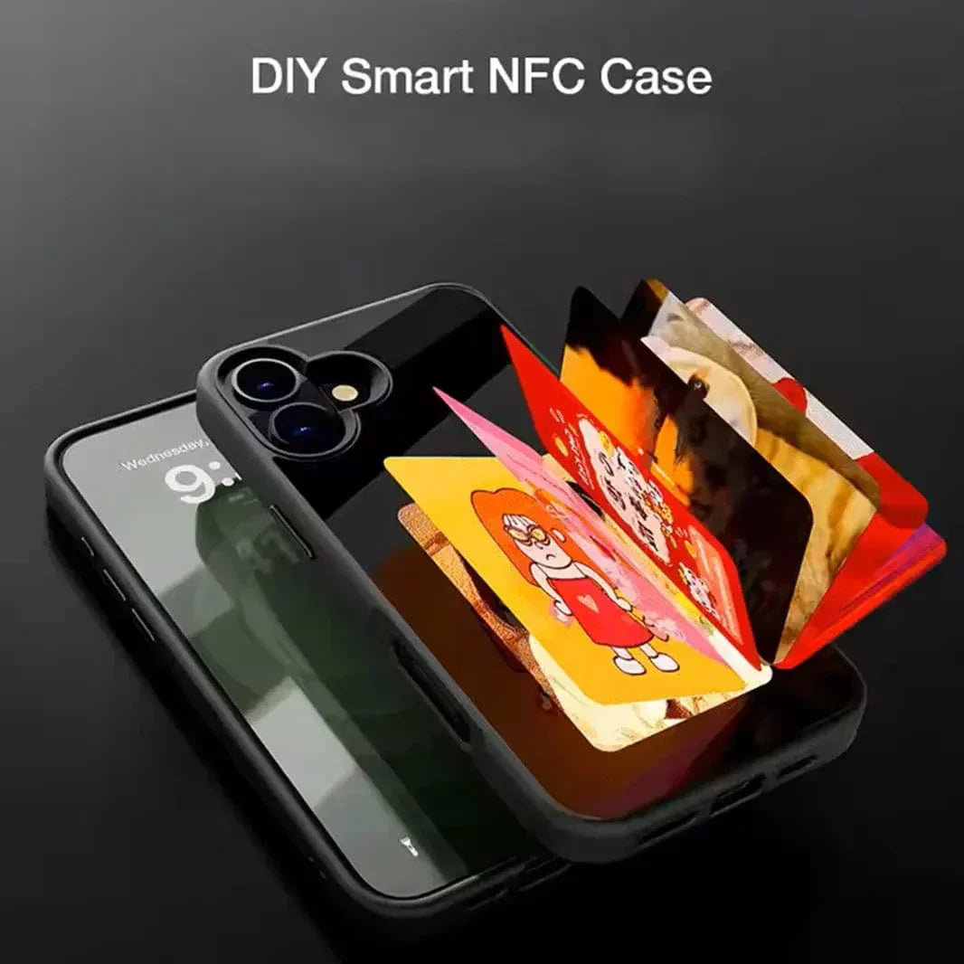 DIY E-Ink NFC Transmission PC Hard Case for iPhone 15 Pro Cases & Covers