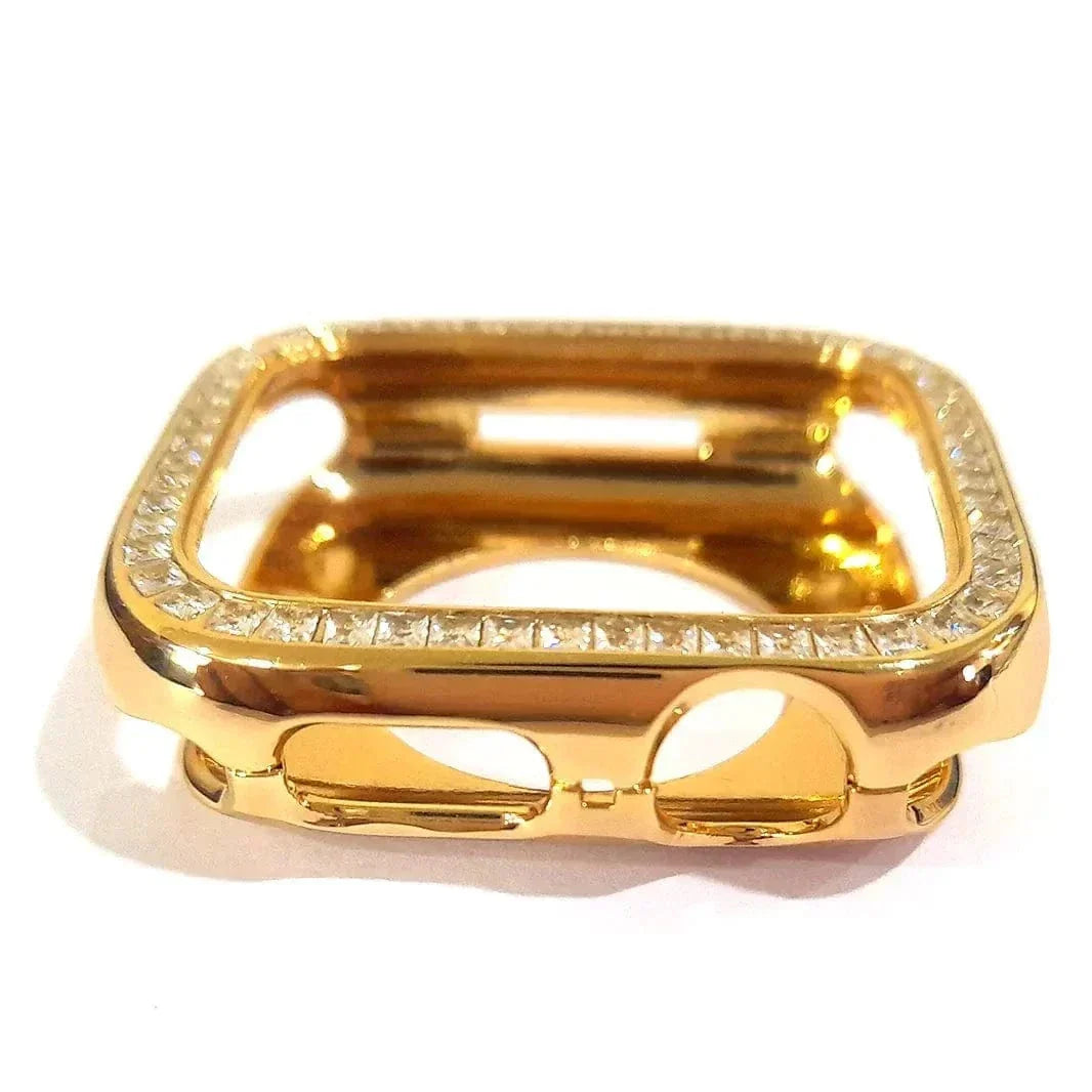 Single Rhinestone Aluminum Full Body Cover for Apple Watch 41mm