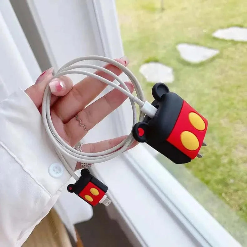 3D Silicone Cover with Spiral for Apple Adapter 18-20W