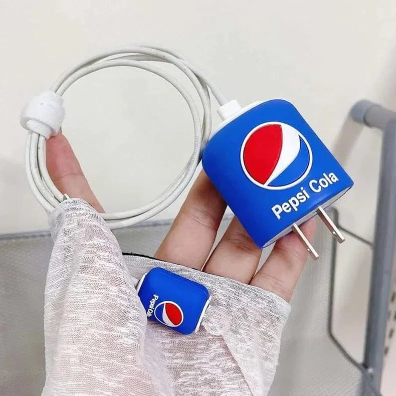 3D Silicone Cover with Spiral for Apple Adapter 18-20W