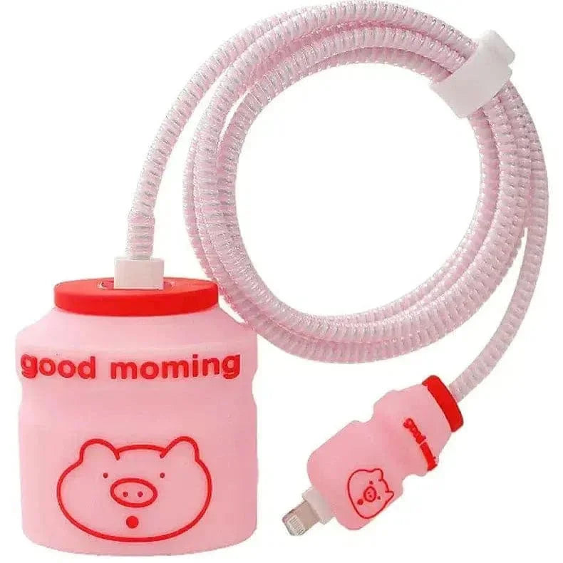 3D Silicone Cover with Spiral for Apple Adapter 18-20W